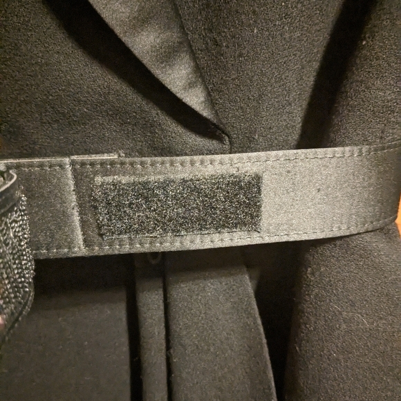 Kasper for ASL Nights Wool Black Fitted Jacket with Belt & Skirt - Picture 8 of 16